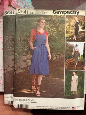 BN UNCUT SIMPLICITY 8641 H5 SEWING PATTERNS DRESS JUMPSR